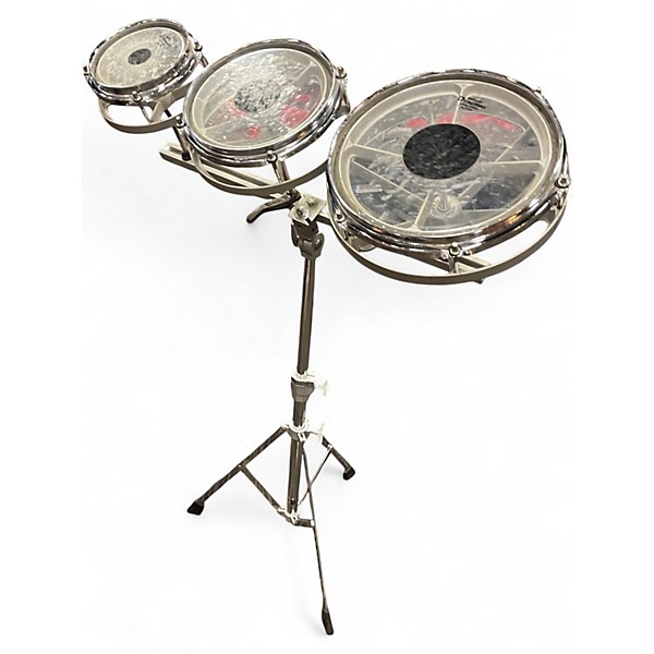 Used Remo 3 Piece Rototom Chrome Roto Toms
