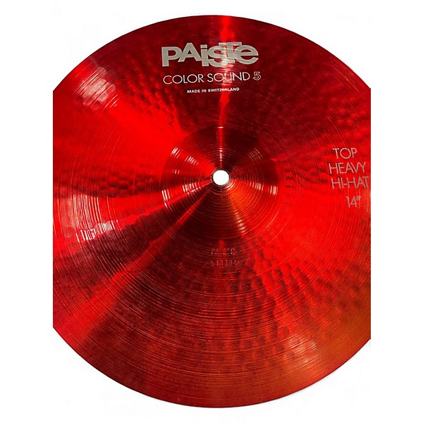 Used Paiste 14in Colorsound 5 Series Hi Hat Pair Cymbal