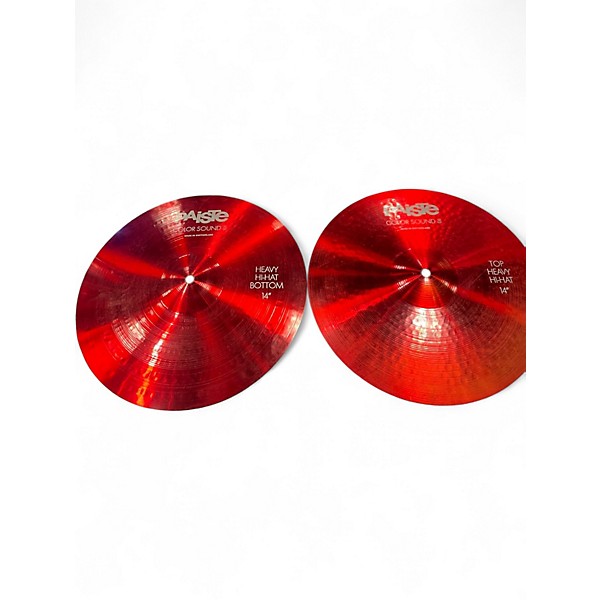 Used Paiste 14in Colorsound 5 Series Hi Hat Pair Cymbal