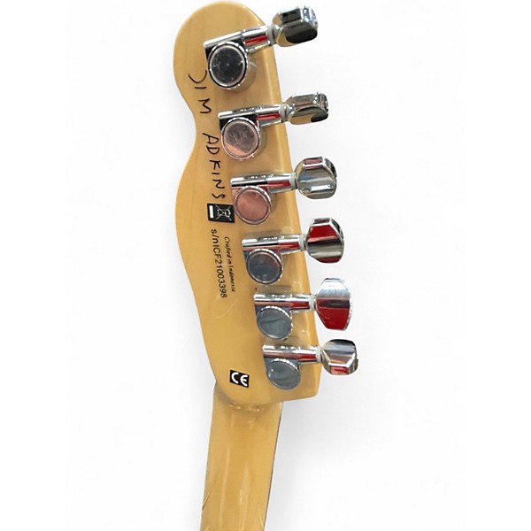 Used Fender JA90 Jim Adkins Thinline Telecaster Yellow Hollow Body Electric Guitar