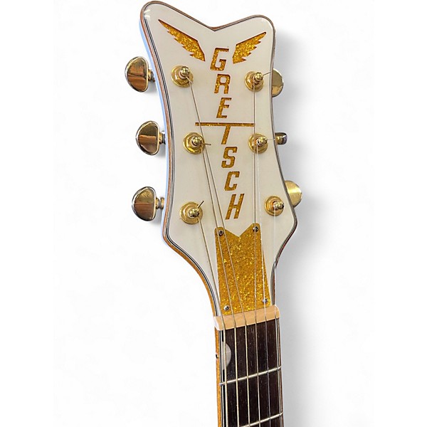 Used Gretsch Guitars G5022CE Rancher Jumbo White Acoustic Electric Guitar