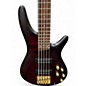 Used Ibanez SR305 5 String WINE RED FROZEN METALLIC Electric Bass Guitar