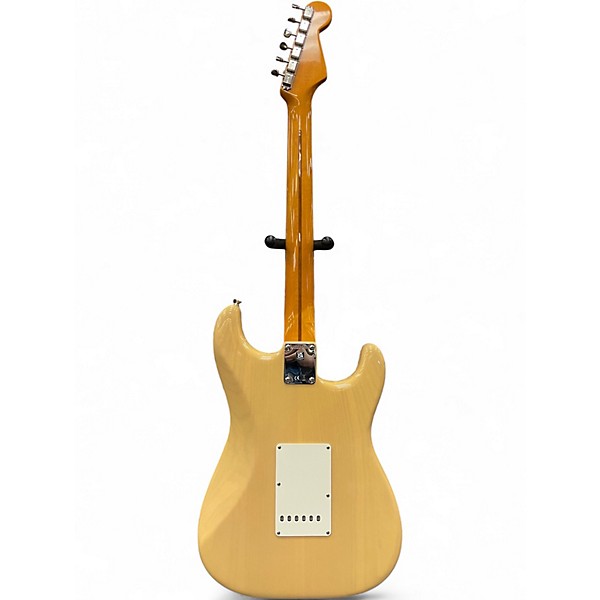 Used Fender American Vintage II 1957 Stratocaster Left-Hand Vintage Blonde Solid Body Electric Guitar