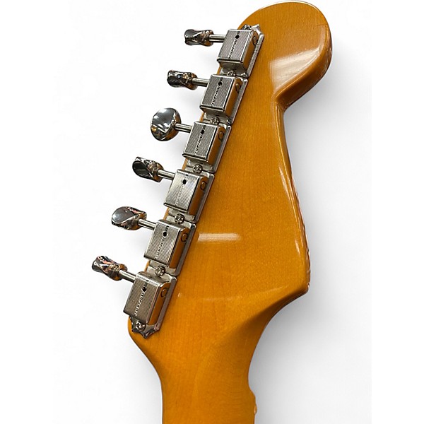 Used Fender American Vintage II 1957 Stratocaster Left-Hand Vintage Blonde Solid Body Electric Guitar