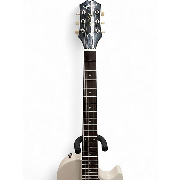Used Epiphone LES PAUL JUNIOR BILLIE JOE White Solid Body Electric Guitar