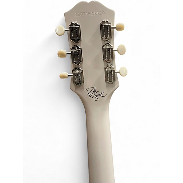 Used Epiphone LES PAUL JUNIOR BILLIE JOE White Solid Body Electric Guitar