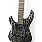 Used Schecter Guitar Research C1 SILVER MOUNTAIN LH BLACK AND SILVER Solid Body Electric Guitar