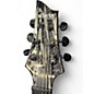 Used Schecter Guitar Research C1 SILVER MOUNTAIN LH BLACK AND SILVER Solid Body Electric Guitar