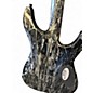 Used Schecter Guitar Research C1 SILVER MOUNTAIN LH BLACK AND SILVER Solid Body Electric Guitar
