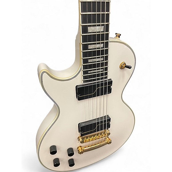 Used Epiphone LES PAUL MKH ORIGINS CUSTOM LH WHITE Solid Body Electric Guitar