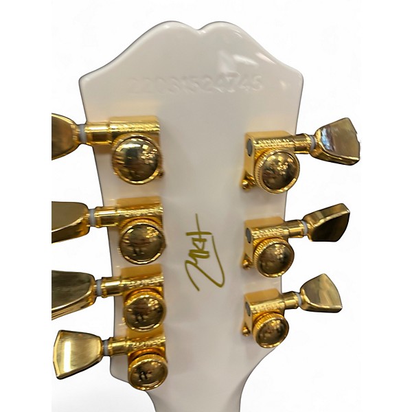 Used Epiphone LES PAUL MKH ORIGINS CUSTOM LH WHITE Solid Body Electric Guitar