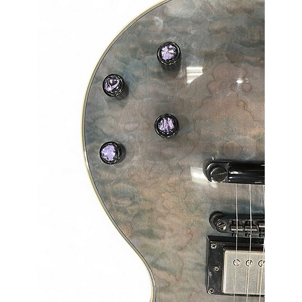 Used Epiphone Prophecy Les Paul Custom Plus Midnight Sapphire Solid Body Electric Guitar