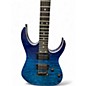 Used Ibanez GRG120QASP BLUE GRADATION Solid Body Electric Guitar thumbnail