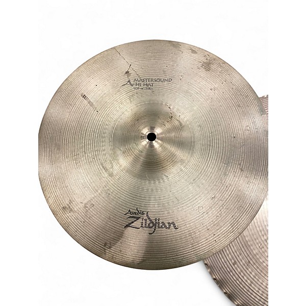 Used Zildjian 14in A Mastersound Hi Hat Pair Cymbal
