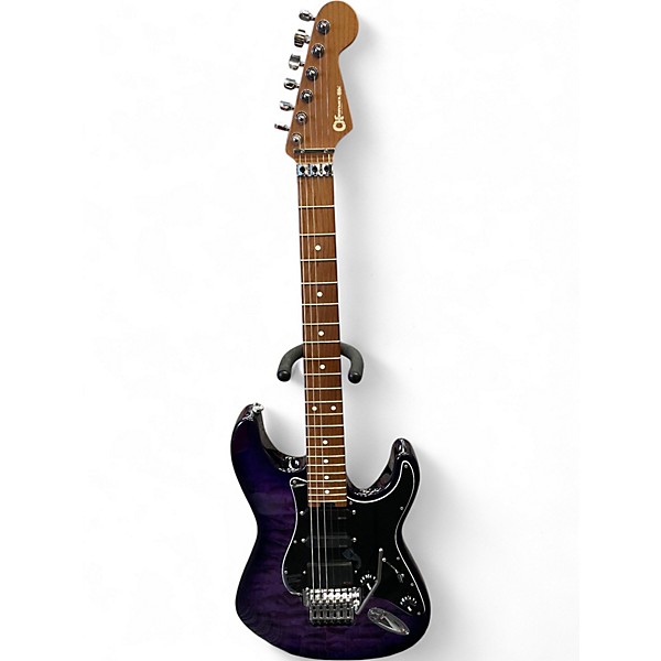 Used Charvel Marco Sfogli Signature Pro-Mod So-Cal Style 1 HSS Trans Purple Solid Body Electric Guitar