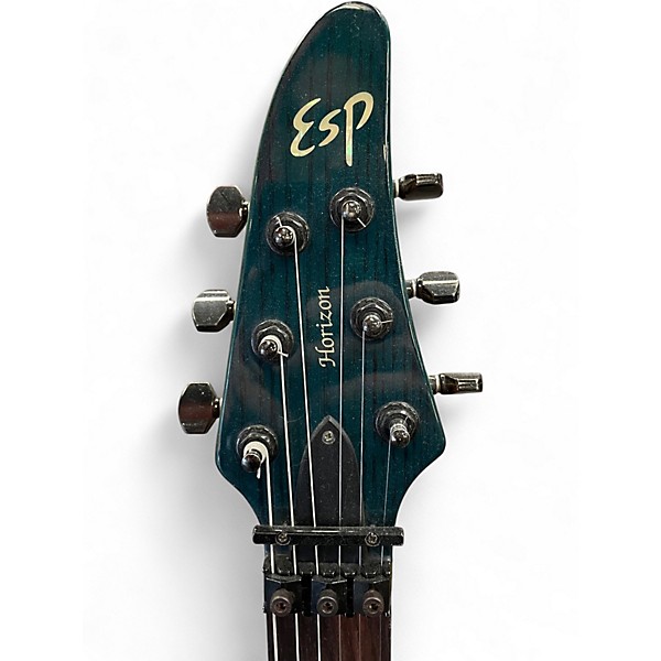 Used ESP HORIZON TRANS GREEN Solid Body Electric Guitar