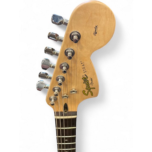 Used Squier Standard Stratocaster Black Solid Body Electric Guitar