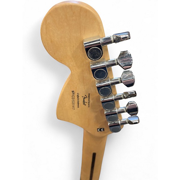 Used Squier Standard Stratocaster Black Solid Body Electric Guitar