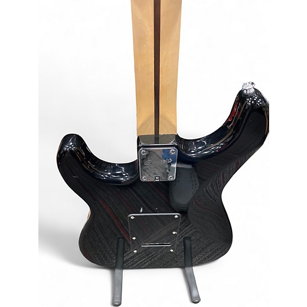 Used Squier Standard Stratocaster Black Solid Body Electric Guitar