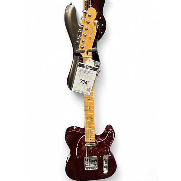 Used Fender Standard Telecaster Wine Red Solid Body Electric Guitar