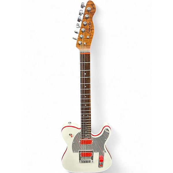 Used Firefly FFTL 5 Ghost White Solid Body Electric Guitar