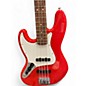 Used Fender PLAYER SERIES JAZZ BASS LEFT HANDED SONIC RED Solid Body Electric Guitar