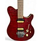 Used Sterling by Music Man Sub AX3 Axis Crimson Red Trans Solid Body Electric Guitar