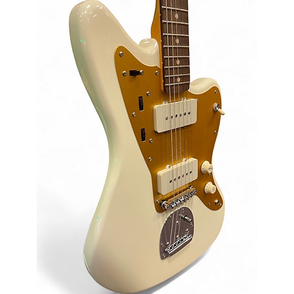 Used Squier J Mascis Jazzmaster Antique Ivory Solid Body Electric Guitar