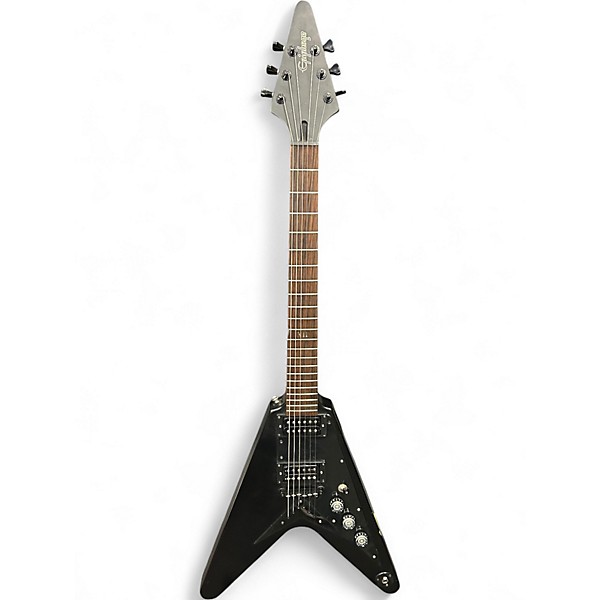 Used Epiphone Goth '58 Flying V Black Solid Body Electric Guitar
