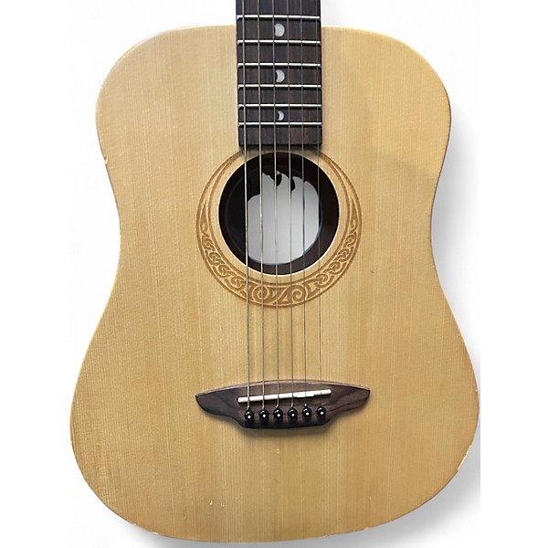 Used Luna Safari Tattoo 3/4 Size Natural Acoustic Guitar