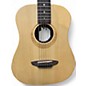 Used Luna Safari Tattoo 3/4 Size Natural Acoustic Guitar