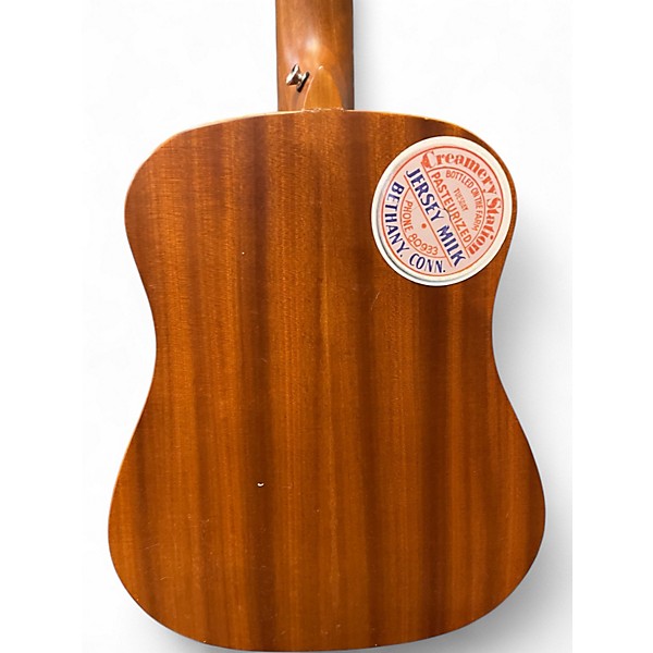 Used Luna Safari Tattoo 3/4 Size Natural Acoustic Guitar