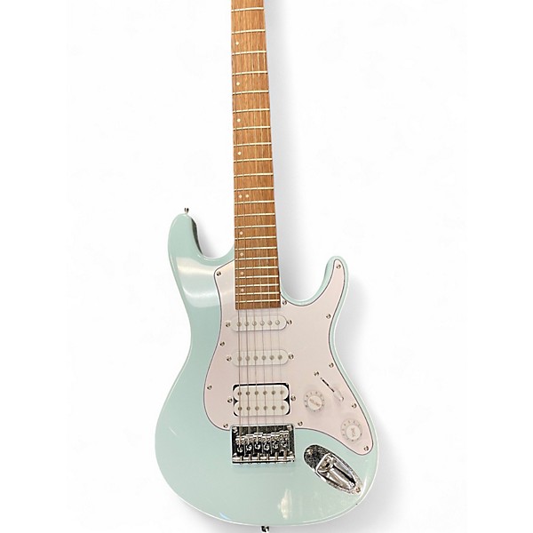 Used Mitchell TD100 Short Scale LIGHT BLUE Solid Body Electric Guitar