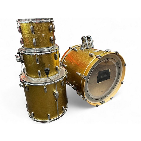 Used Pearl 4 Piece Vision Birch VBX Gold Sparkle Drum Kit