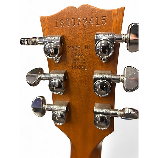 Used 2018 Gibson Les Paul Deluxe  Tobacco Sunburst Solid Body Electric Guitar