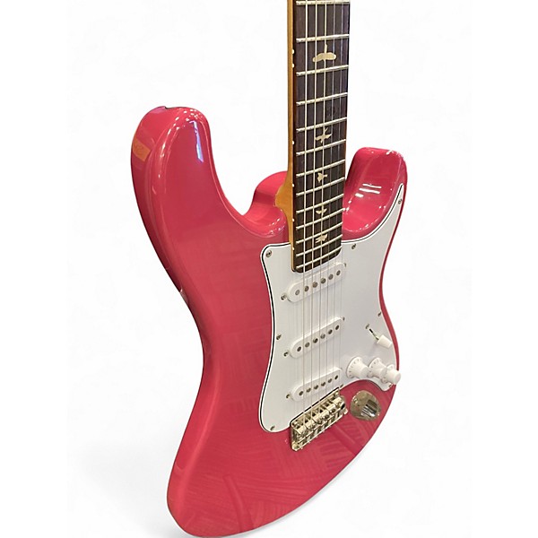 Used PRS SE Silver Sky DRAGON FRUIT Solid Body Electric Guitar