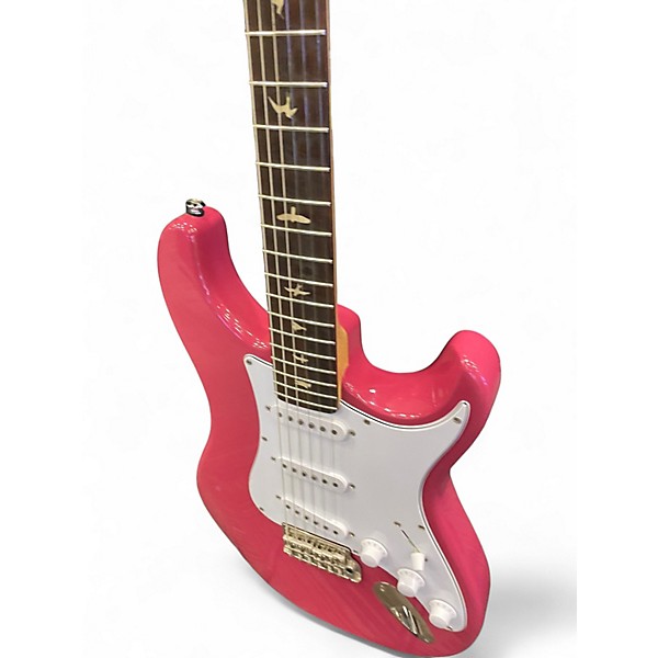 Used PRS SE Silver Sky DRAGON FRUIT Solid Body Electric Guitar