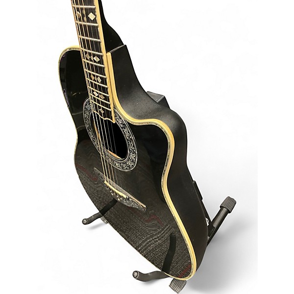 Used Ovation Custom Legend Black Acoustic Guitar