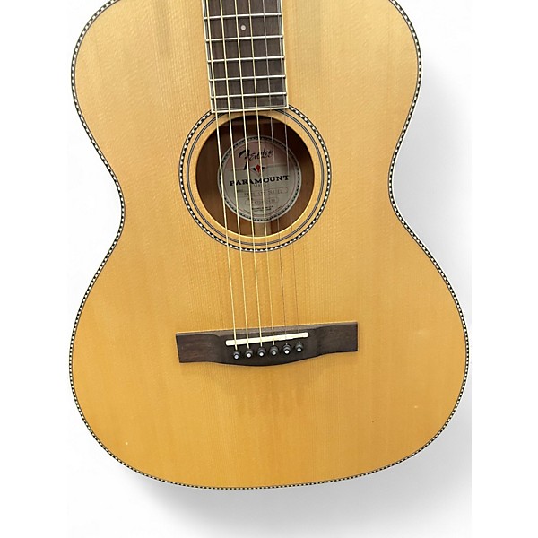 Used Fender PARAMOUNT TRAVELER Natural Acoustic Electric Guitar