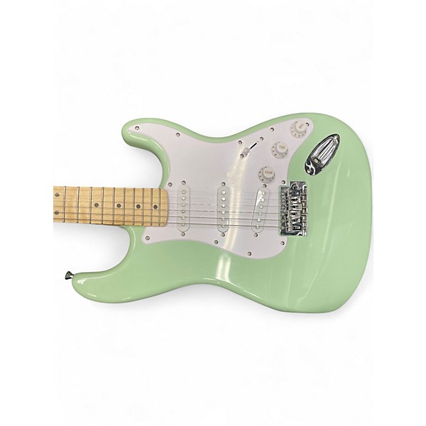 Used Squier FSR SONIC STRAT MN WPG Seafoam Green Solid Body Electric Guitar