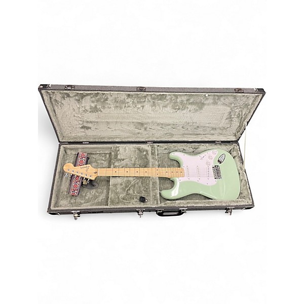 Used Squier FSR SONIC STRAT MN WPG Seafoam Green Solid Body Electric Guitar