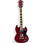 Used Leo Jaymz Double Cut Standard Red Solid Body Electric Guitar thumbnail