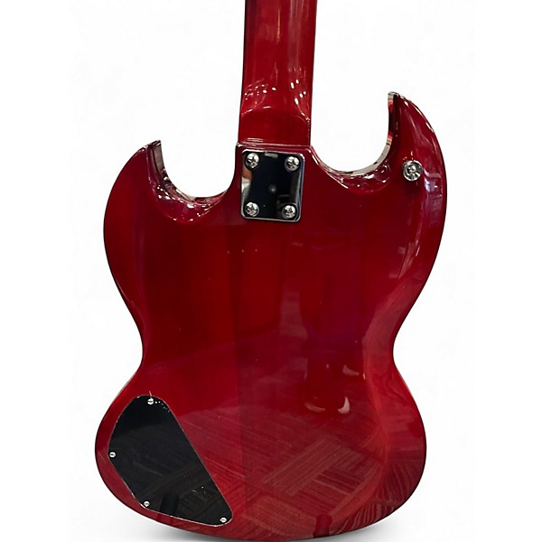 Used Leo Jaymz Double Cut Standard Red Solid Body Electric Guitar