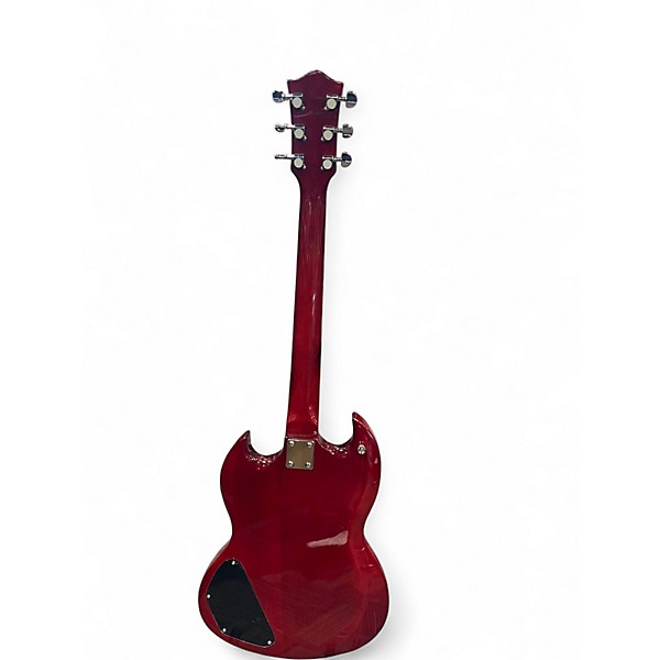 Used Leo Jaymz Double Cut Standard Red Solid Body Electric Guitar