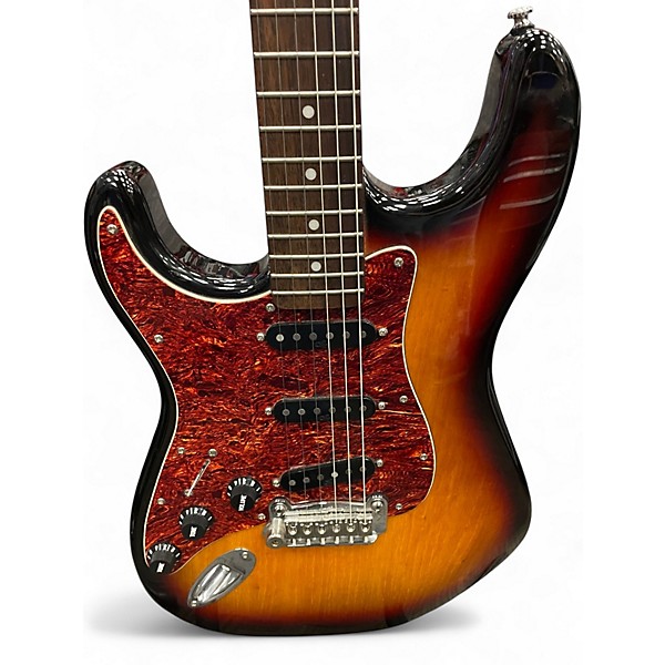 Used G&L Tribute Legacy Left Handed 2 Tone Sunburst Solid Body Electric Guitar