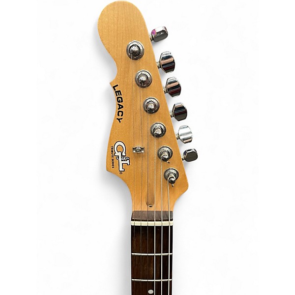 Used G&L Tribute Legacy Left Handed 2 Tone Sunburst Solid Body Electric Guitar