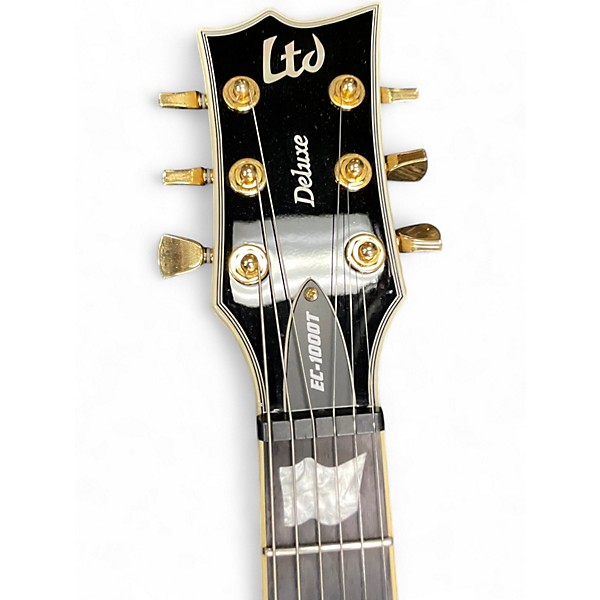 Used ESP LTD EC1000T CTM WHITE Solid Body Electric Guitar