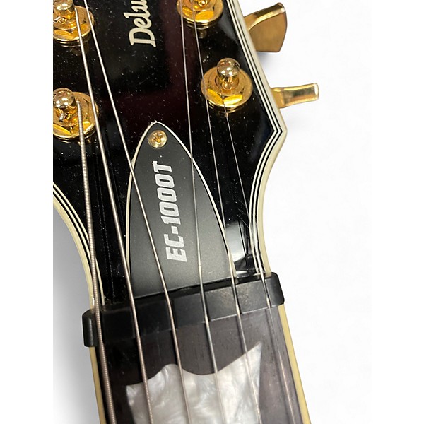 Used ESP LTD EC1000T CTM WHITE Solid Body Electric Guitar