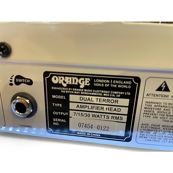 Used Orange Amplifiers DT30H Dual Terror 30W Tube Guitar Amp Head