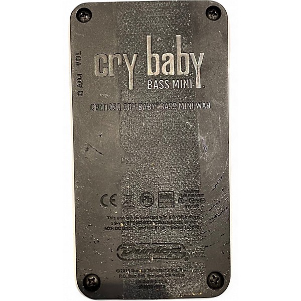 Used Dunlop CBM105Q Cry Baby Mini Bass Wah Bass Effect Pedal
